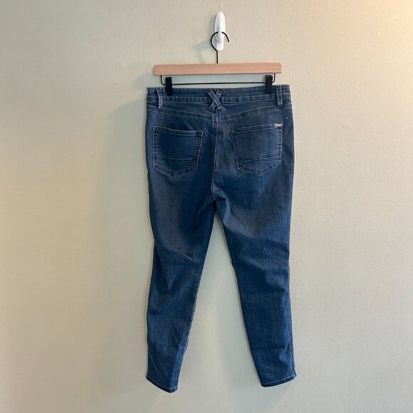 prAna Oday Jeans Womens Size 10 Short Dark Wash 30 Denim Jean Skinny High Rise - Picture 5 of 11